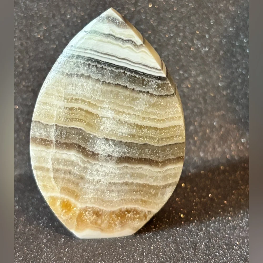 Zebra Calcite Flame Specimen 1